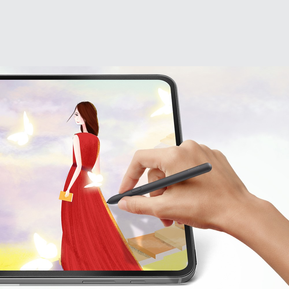 Samsung Galaxy Tab S9 Ultra / Tab S8 Ultra Papier-Textur Vollbild Panzer Display Schutzfolie (Paper-Feel)