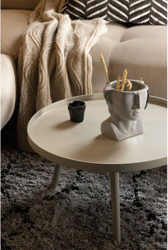 WOOOD Mesa - Bijzettafel - Antique Beige - Hout - 34x60x60