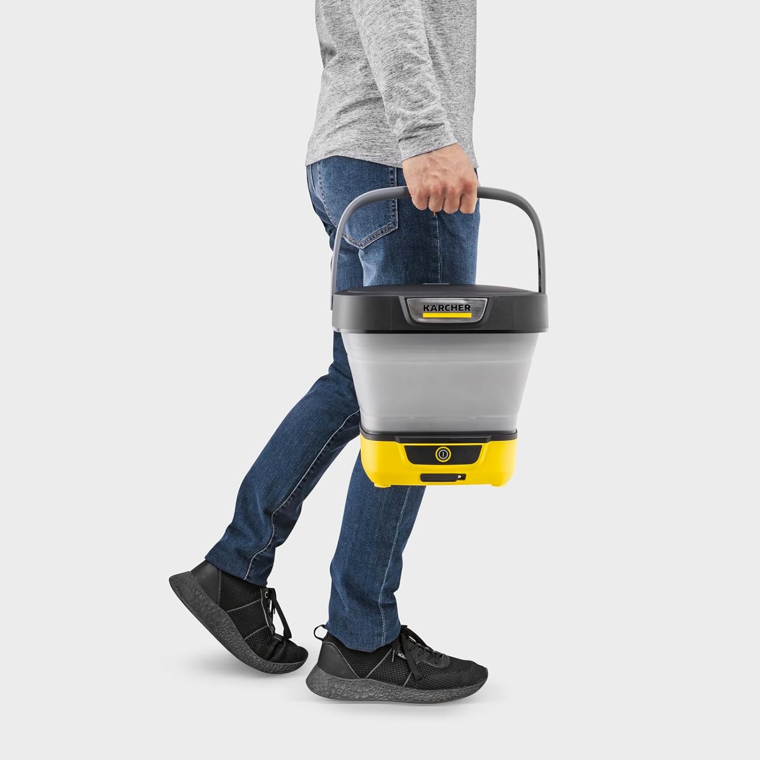 Kärcher Druckreiniger OC 3 Foldable, Mobile Reinigung für Fahrrad, Camping und Garten, Niederdruck, Lithium-Ionen-Akku, Faltbarer Wassertank: 8 l, Schlauch: 1,8 m, Flachstrahldüse