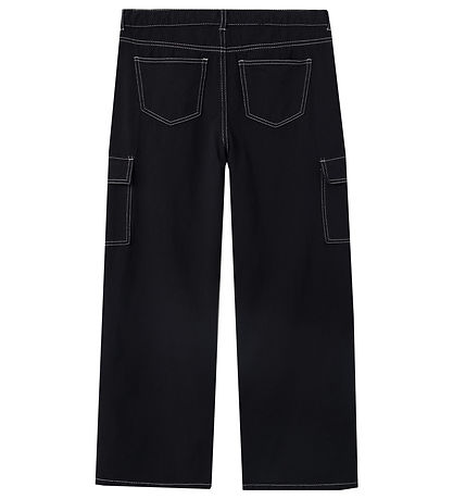 LMTD Hosen - Cargo - NlnUtizza - Black/White Stiche