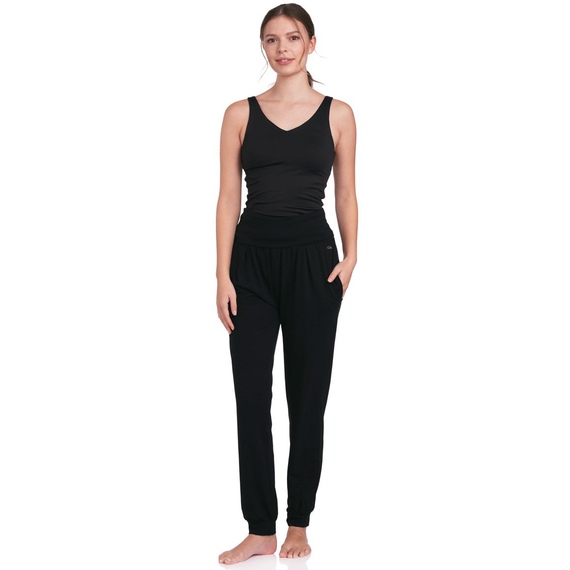 Gina Sports Damen Sport-Top mit BH schwarz