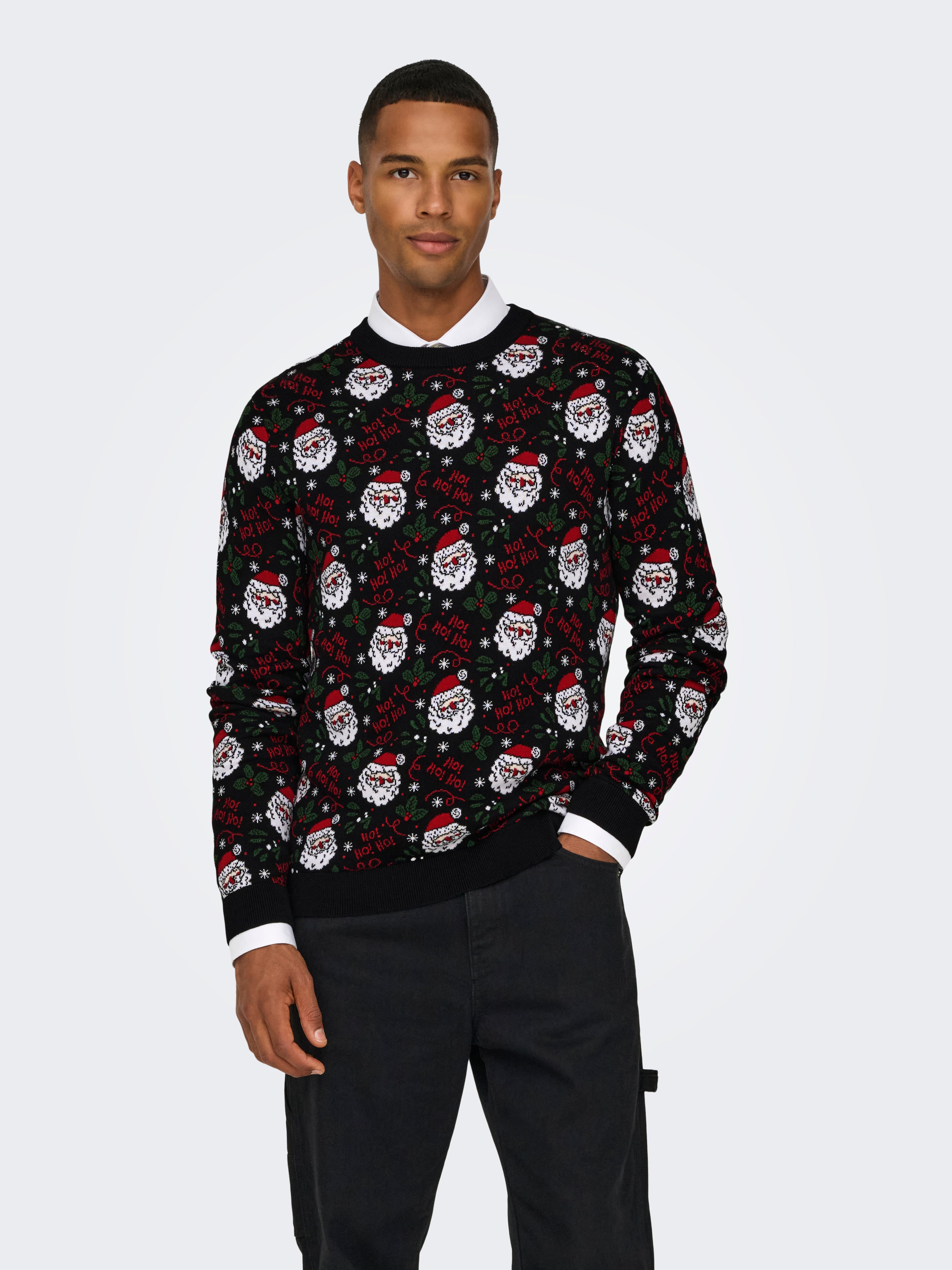 ONSXMAS Pullover Black