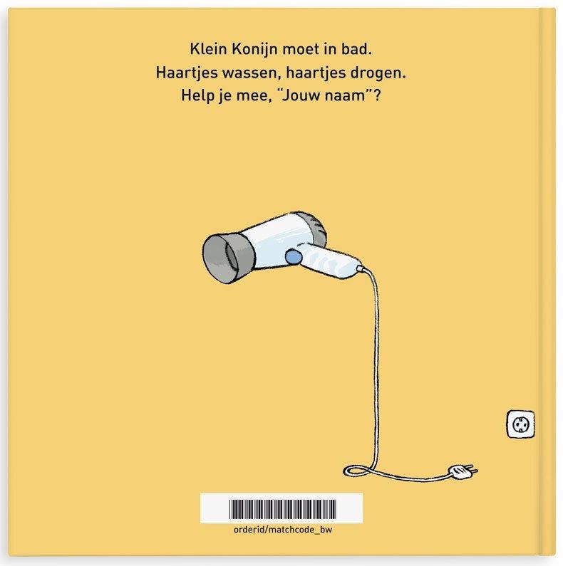 Boek met naam en foto - Nog even mijn haartjes wassen - Softcover