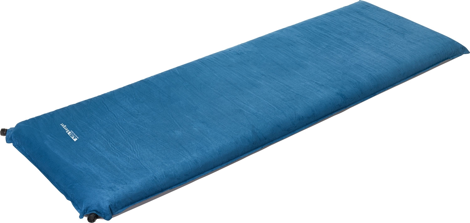 Berger selbstaufblasende Isomatte Single 200 x 65 x  10 cm blau