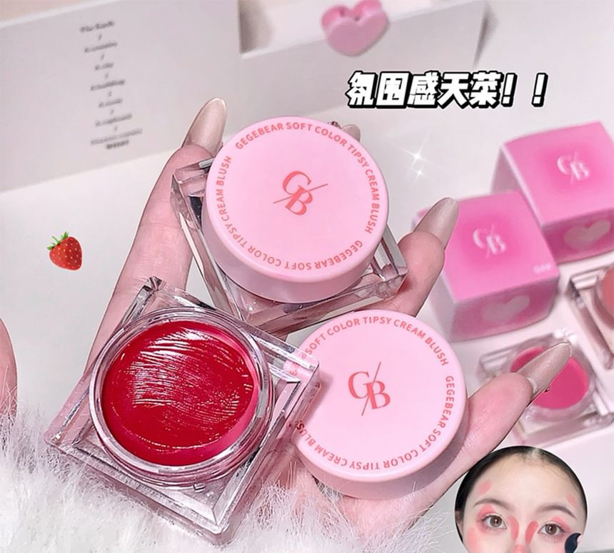 Gege Bear - Zachte kleur Tipsy Cream Cheek Blush - 1-4