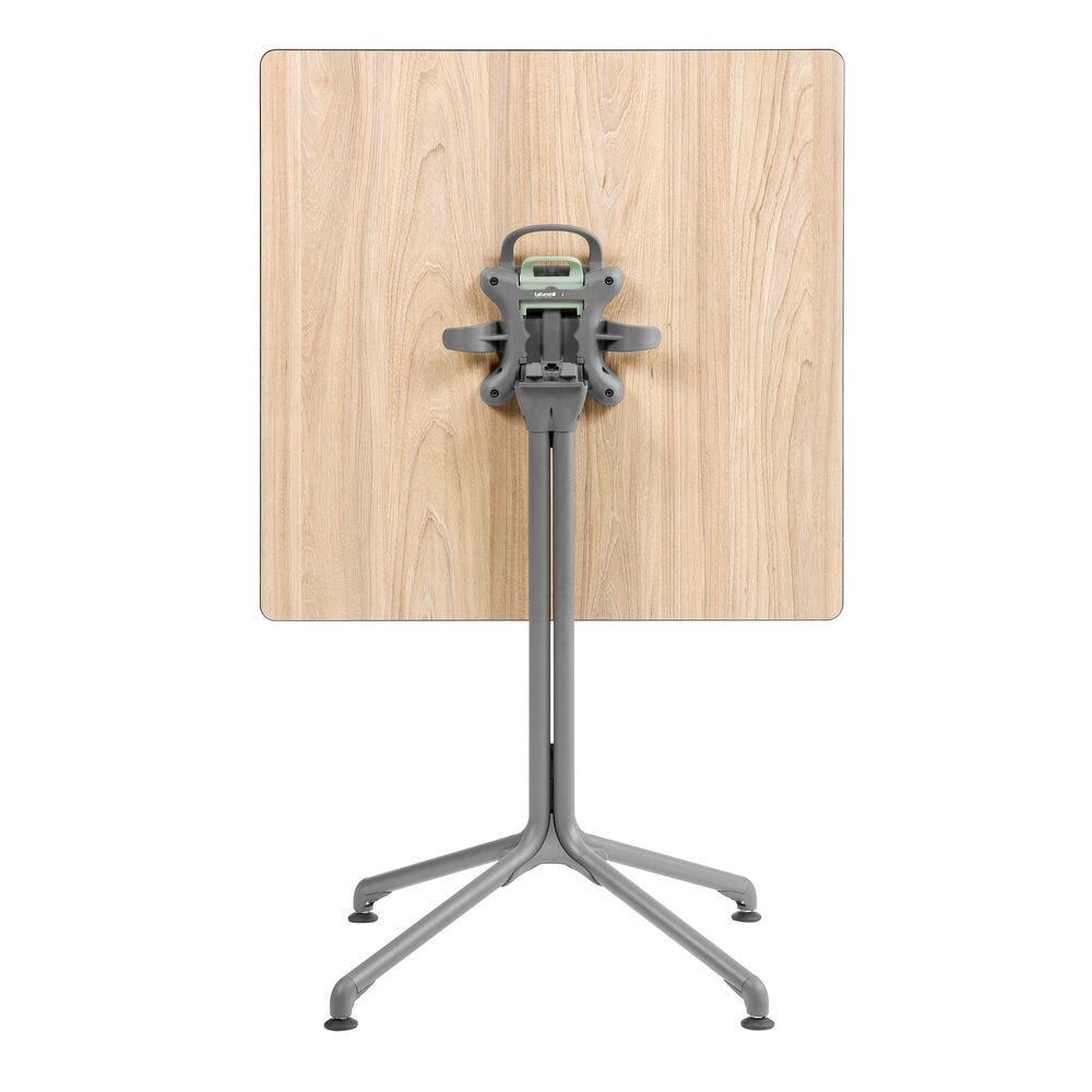 Quadratische Tischplatte, 69 cm Größe Horizon HPL Braun Marron