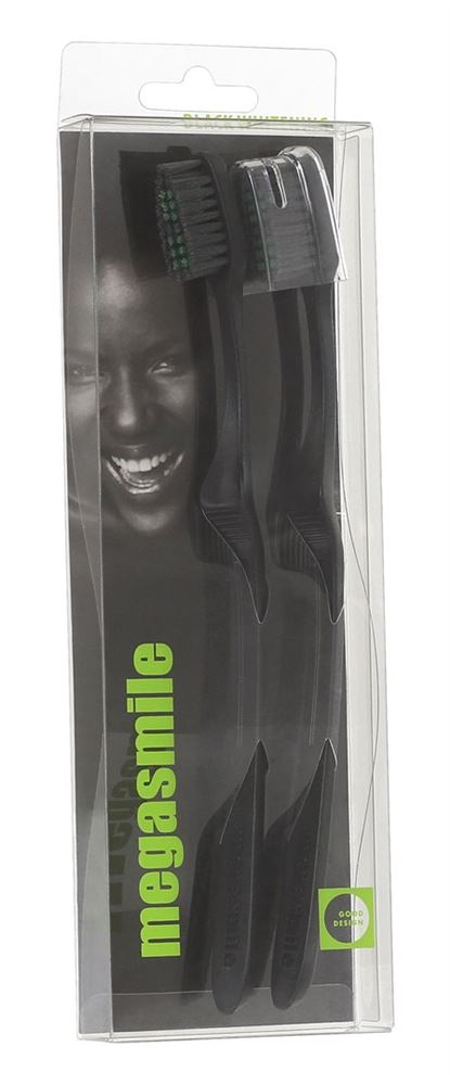 Megasmile Black Whitening Zahnbürste<br>2 Stück