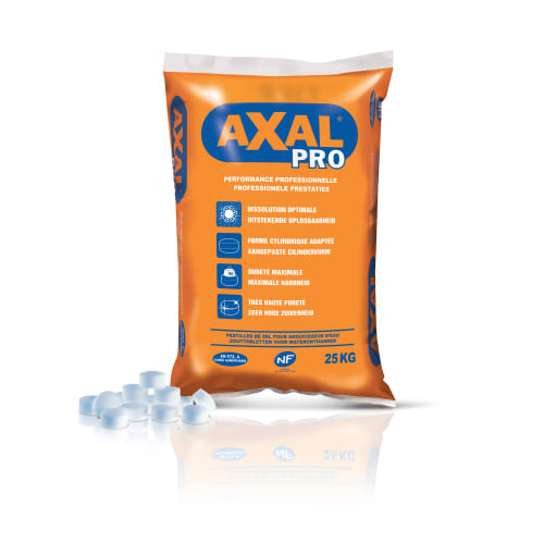 Pastilles de sel pour adoucisseur d'eau Axal Pro sac de 25kg