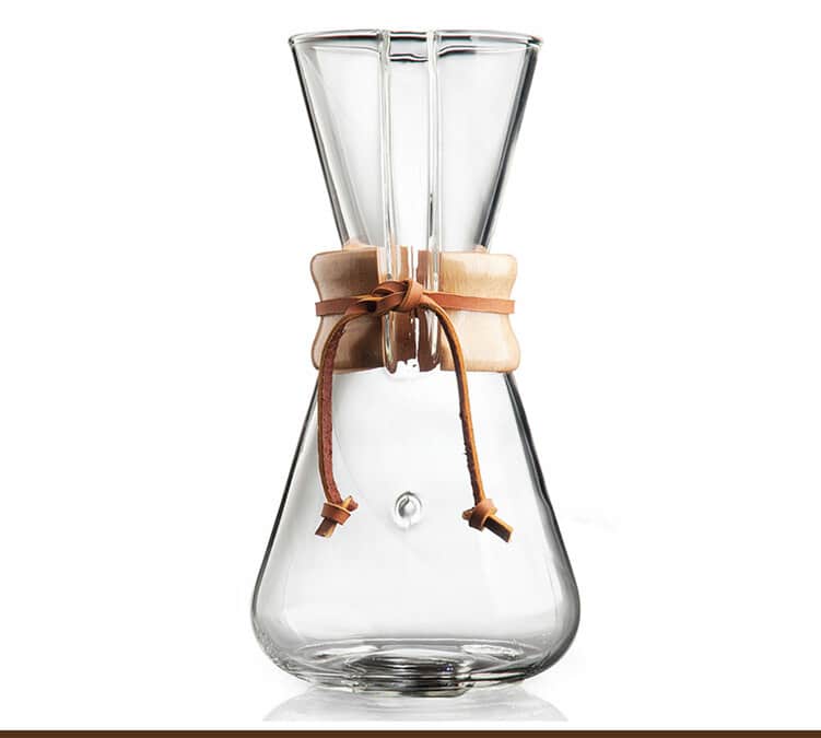 Cafetière Chemex en verre 3 tasses