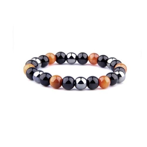 Bracelet triple protection en hématite