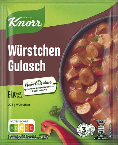 Knorr Fix Würstchen-Gulasch