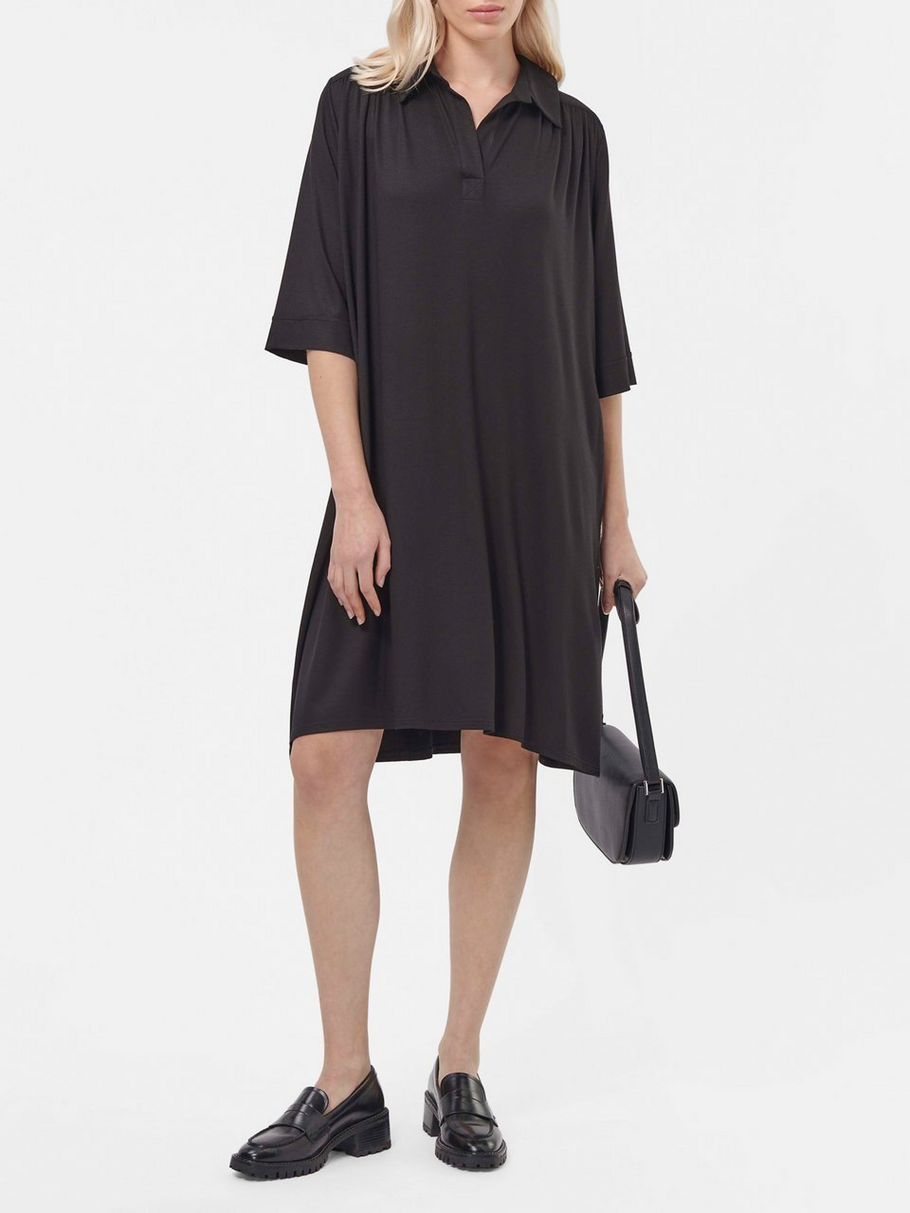 Jersey-Kleid mit 1/2-Arm