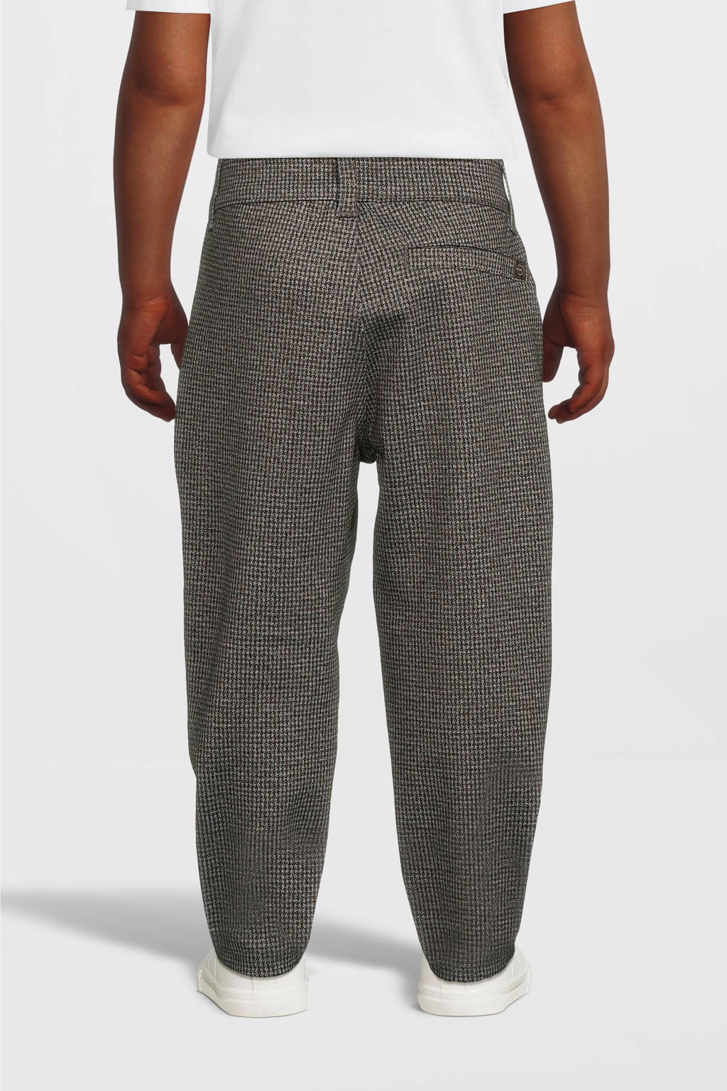 NAME IT baby geruite slim fit broek NKMSILAS