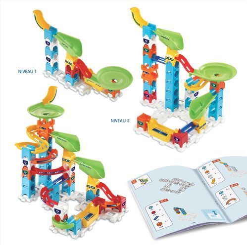 VTech - Marble Rush S200 - Kogelbaan - Kleurrijk - 47 Stuks en 5 MarbleBilles