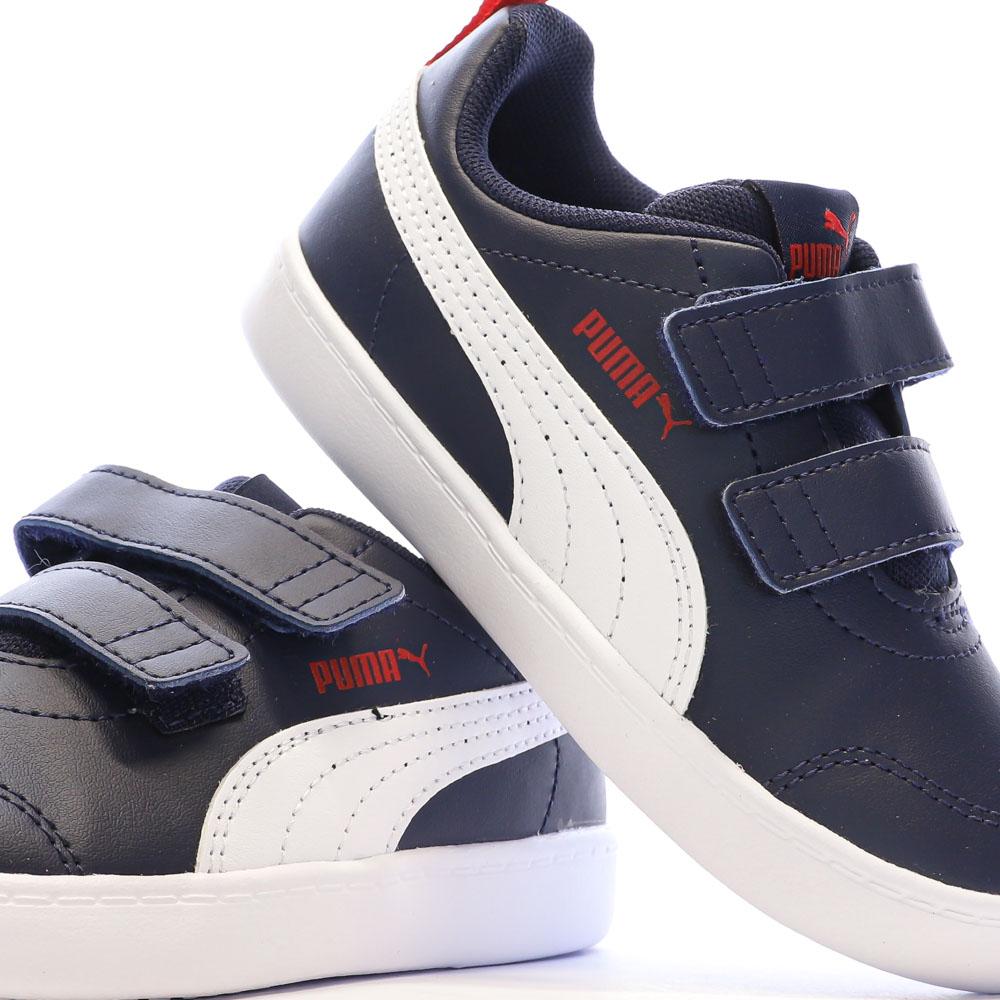 Puma Baskets Marine Garçon Puma Courtflex V2