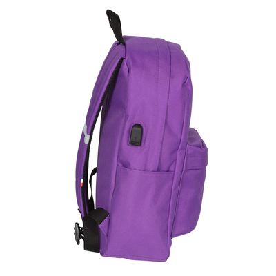 Sac à dos KIP Made in France - 1 compartiment - noir/violet - Kid'Abord
