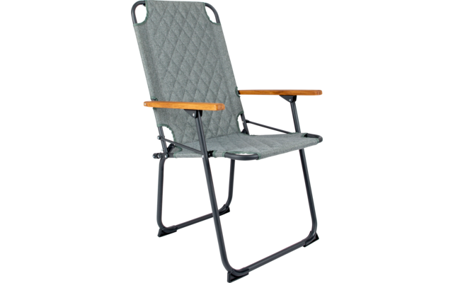 Bo-Camp Jefferson XL Industrial Klappstuhl mit Bambus-Armlehnen