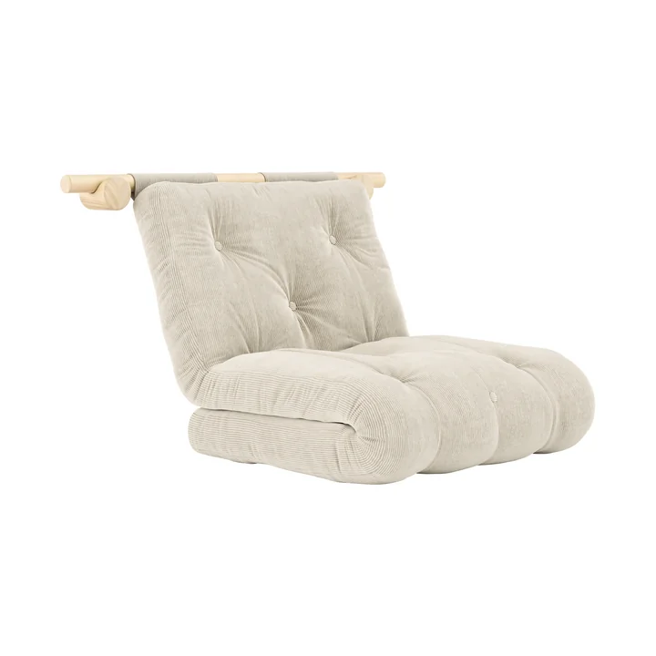 Karup Design - Hooked Schlafsessel inkl. Bravo Matratze 75 x 200 cm, ivory