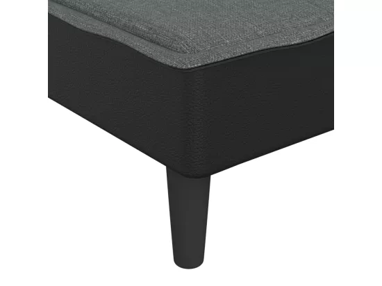 Prolenta Premium - Chaise longue gris foncé tissu