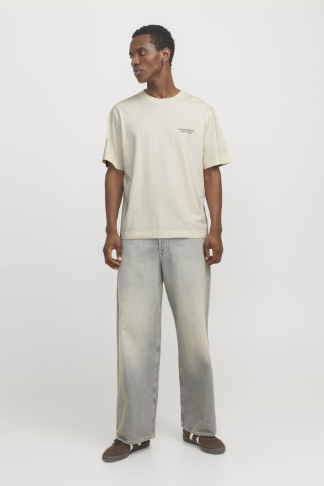 Jack & Jones ecru heren t-shirt
