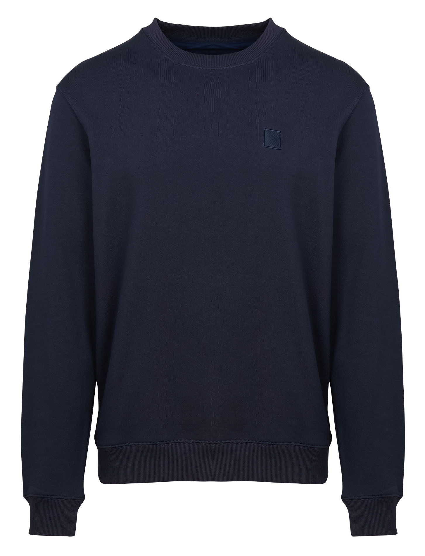 Sweat ample col rond en coton | Bleu