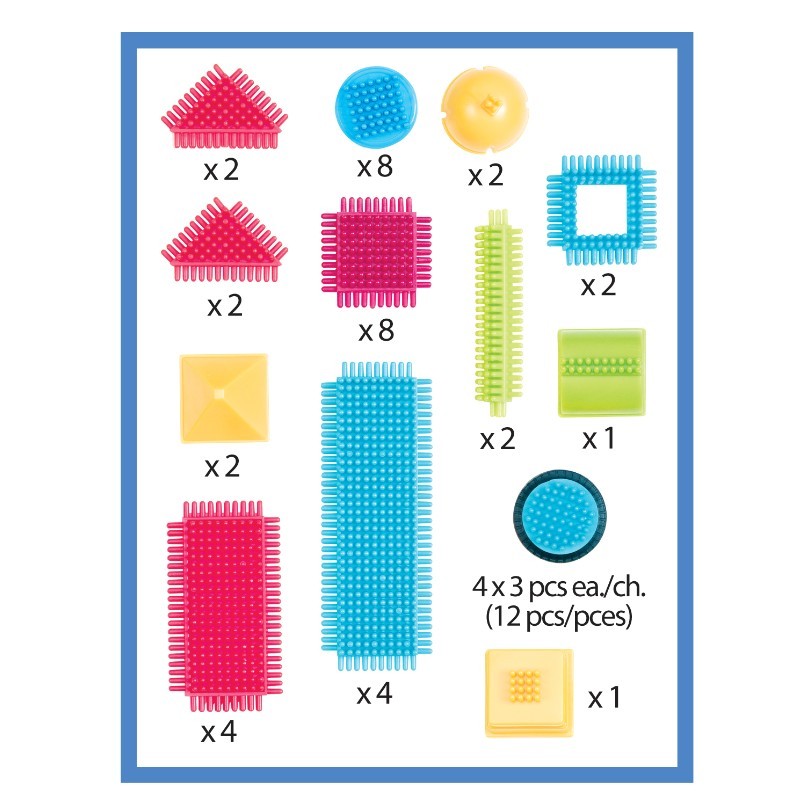 Bristle Blocks - 50 stk i spand