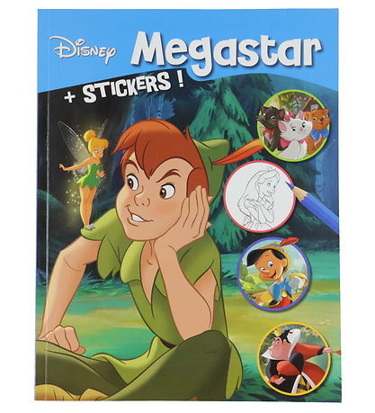 Megastar Malebog m. Klisterm?rker - 128 Sider - Disney
