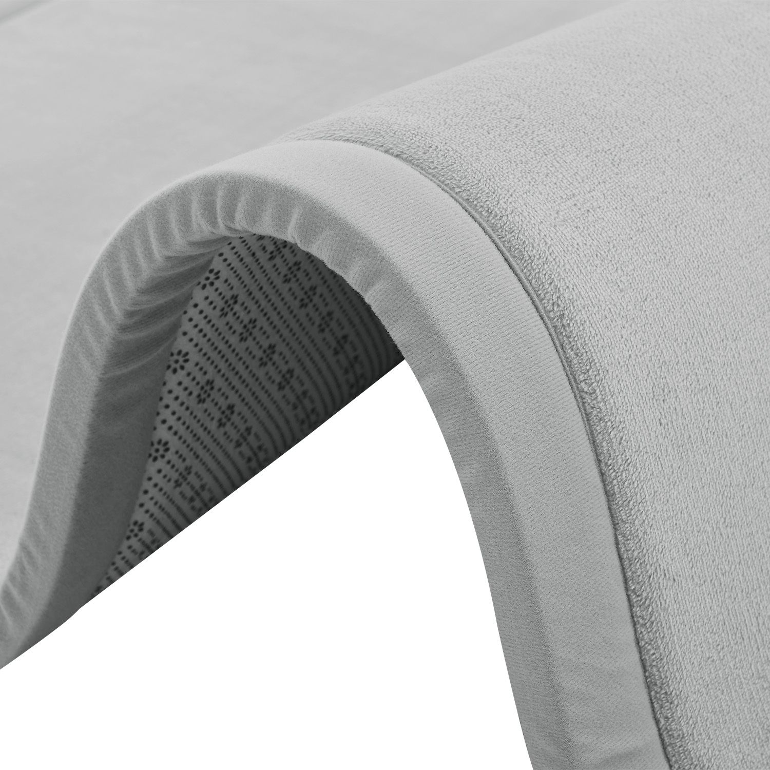 Juskys Krabbelmatte Maila Spielmatte 180x120 cm Yogamatte für Kind, Baby - rutschfest, weich - Grau