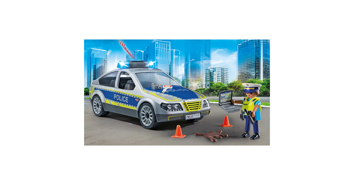 PLAYMOBILAction Heroes - Politie patrouilleauto Constructiespeelgoed  (71729)