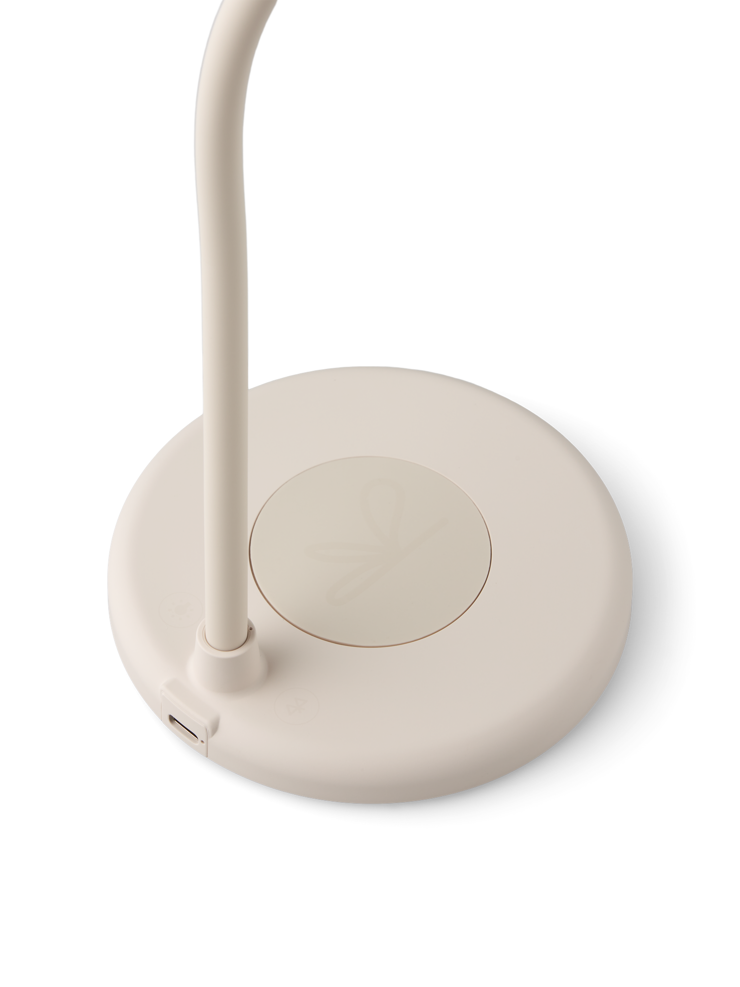 Bordlampe med højttaler | ABS/metal/silikone. 12 x 12 x 32 cm. | Off White | Kreafunk