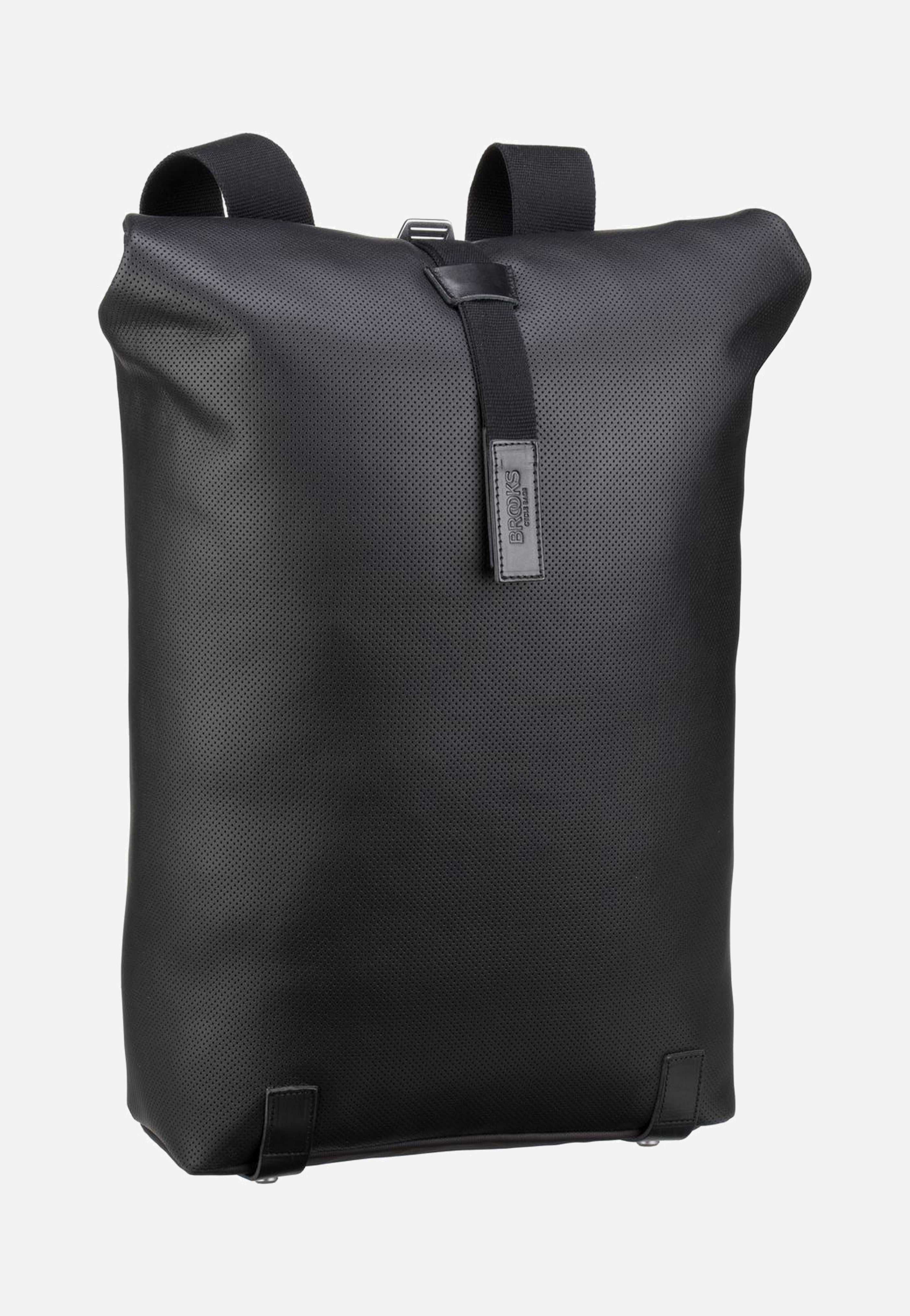 Pickwick Reflective Leather Black - Rolltop Rucksack