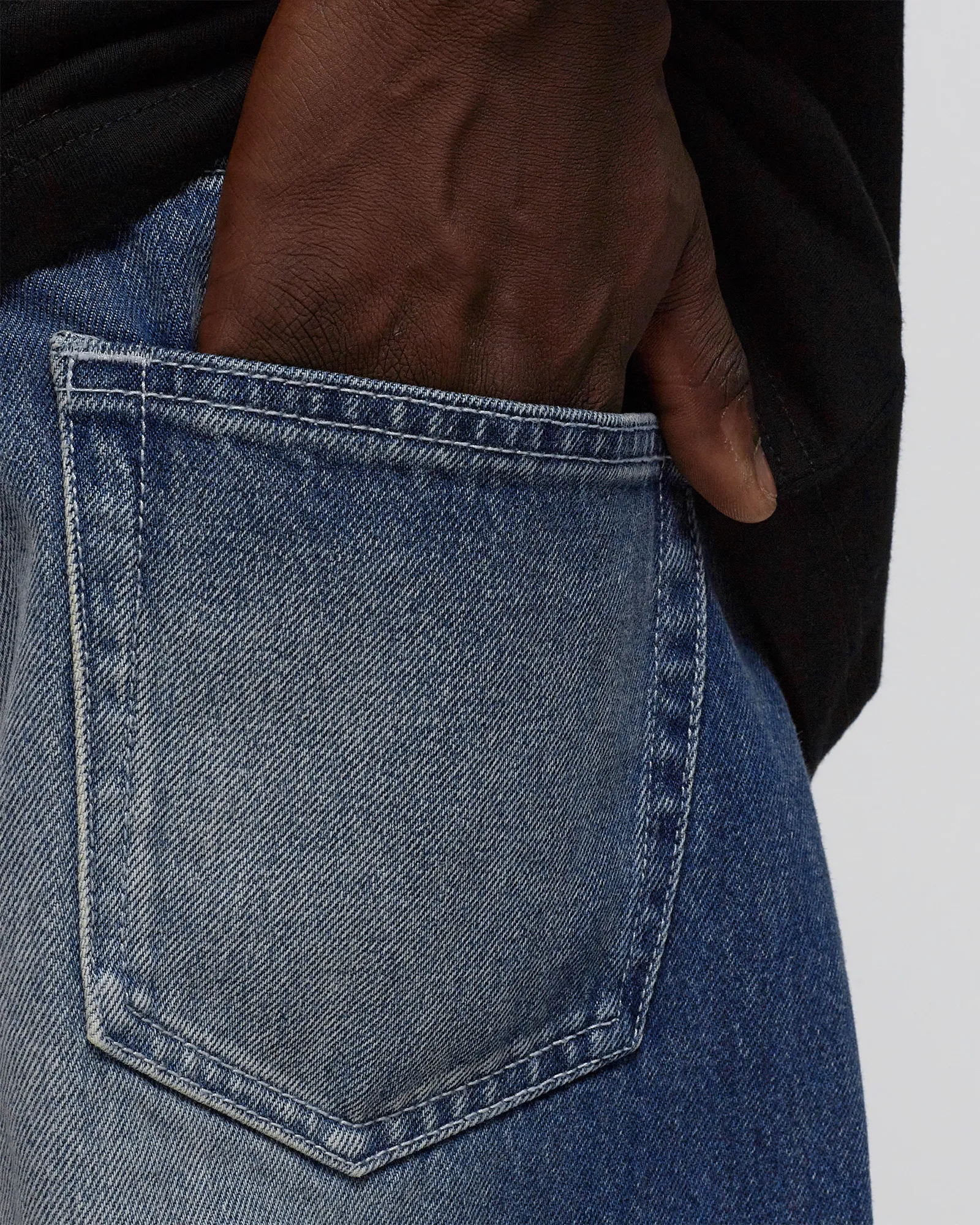 Calças jeans lavadas Patta