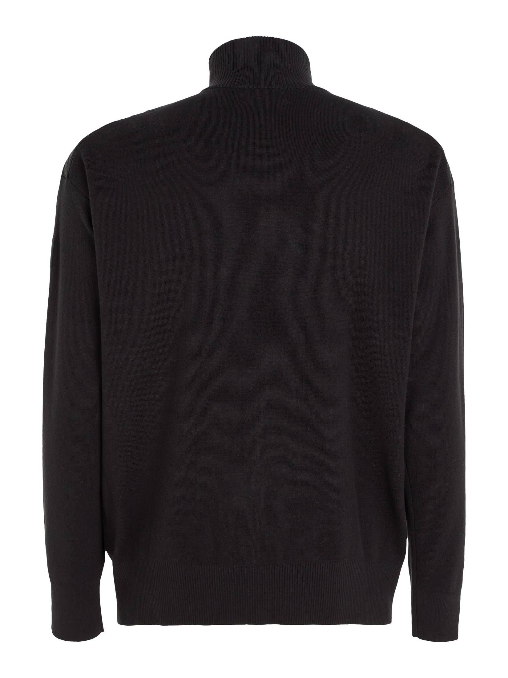 CALVIN KLEIN| Herren Strickjacke MIX MEDIA ZIP THROUGH JACKET