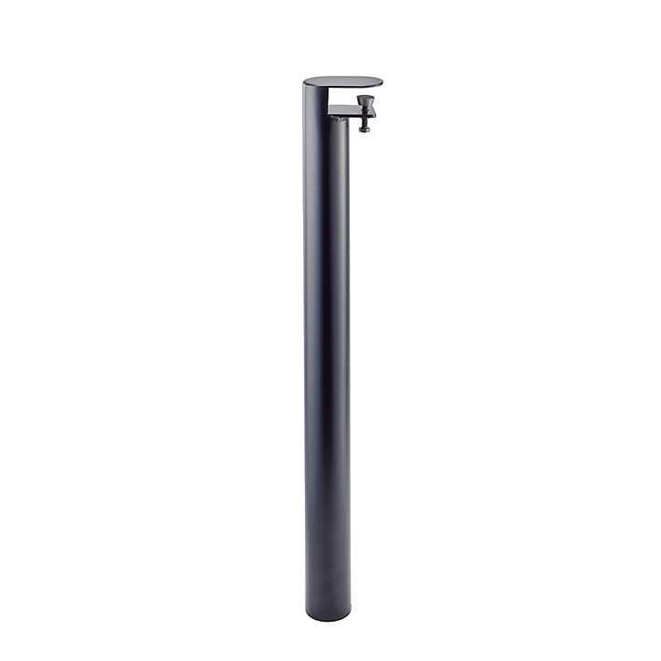 Pied de table étau Mottez en acier noir Ø 6 x H. 73 cm