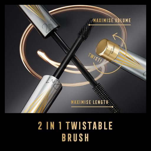 Max Factor Masterpiece 2-In-1 Lash Wow Mascara, Black Brown