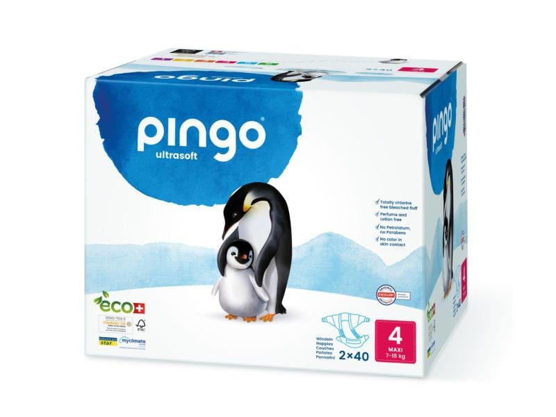 Pingo Windeln Grösse 4 Mehrfachpackung Grösse 4, Multi-Pack, 80 Stück