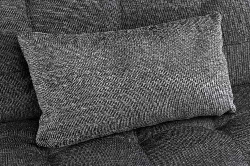 Modernes Schlafsofa JAZZ 190cm grau Strukturstoff 3-Sitzer Couch