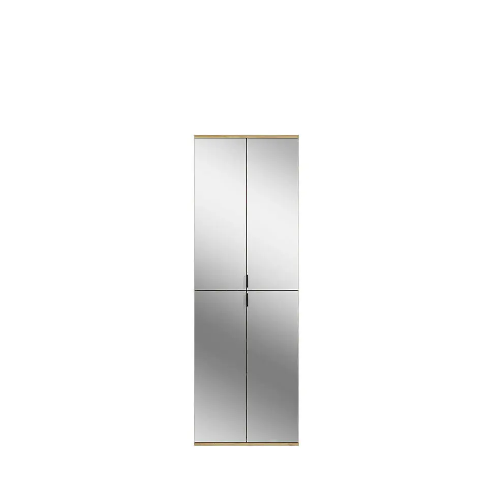 Hioshop ProjektX kledingkast 4 deuren spiegel