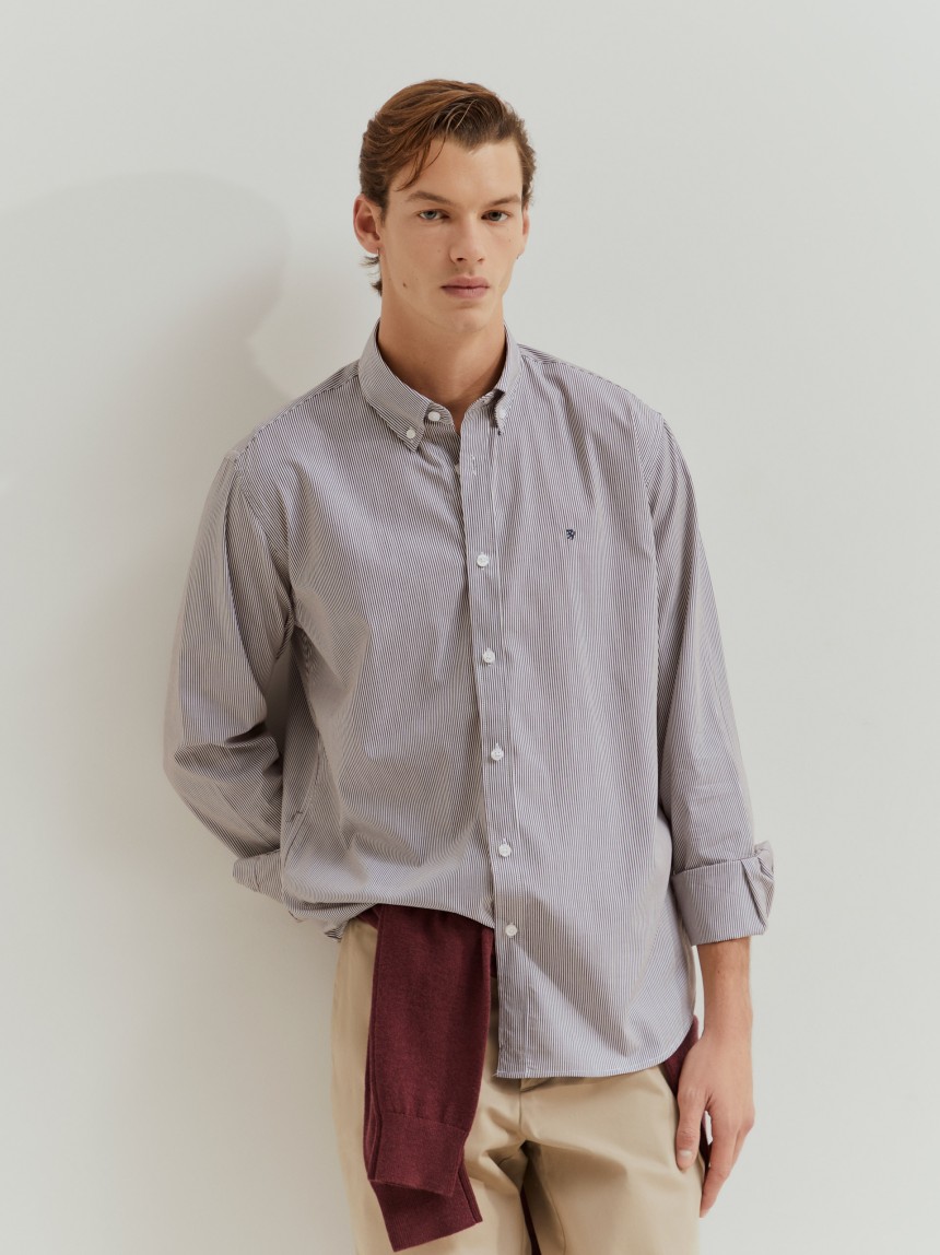Camisa regular fit de algodão
