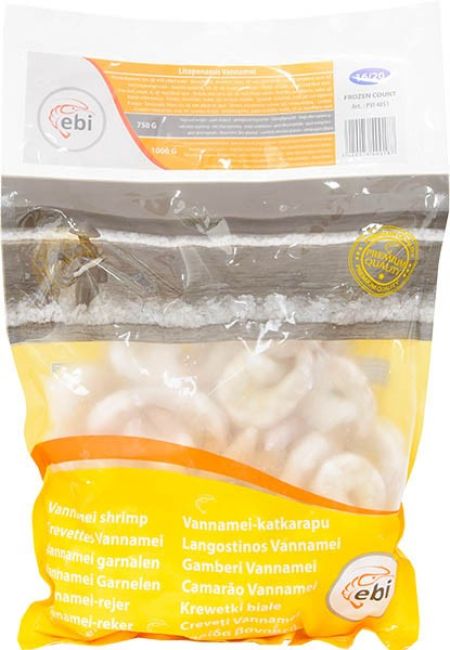 Ebi Bevroren Vannamei PD Garnalen 16/20 750g