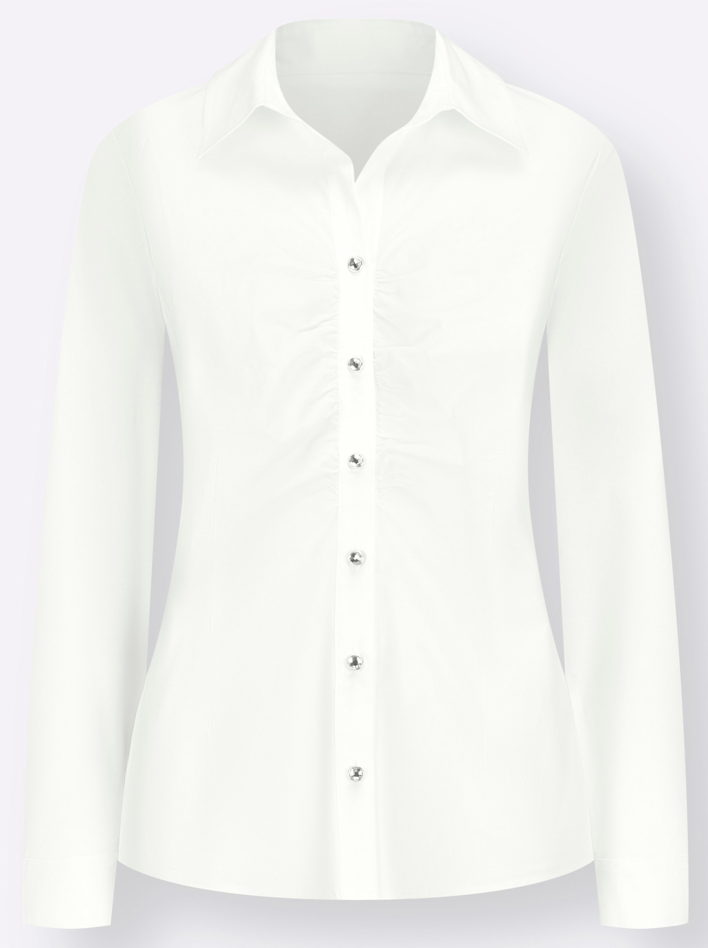 Bluse in ecru