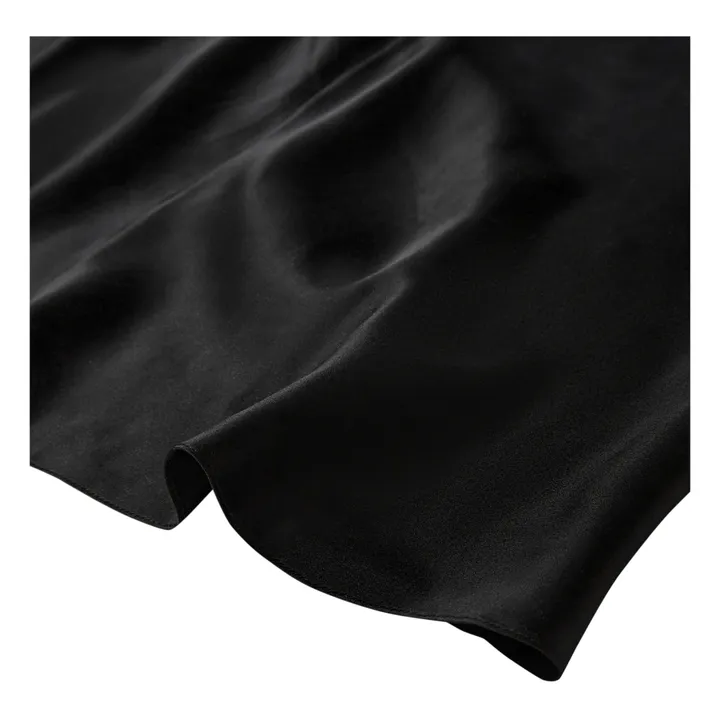 The Garment Robe Catania Slip Soie | Noir