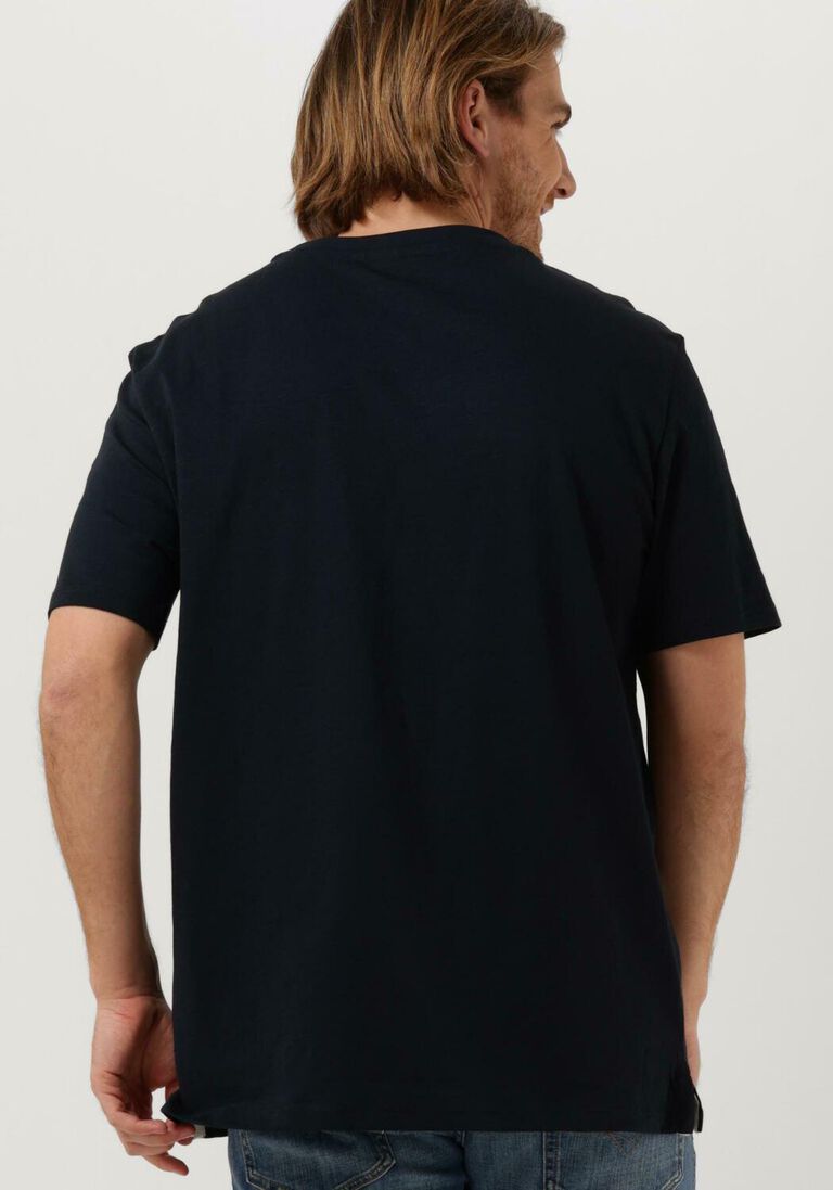 LYLE & SCOTT donkerblauwe lyle & scott t-shirt slub t-shirt