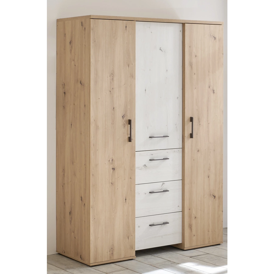 Mäusbacher Kinderzimmer Micha 3-türig Inkl. Hängeregalen natur