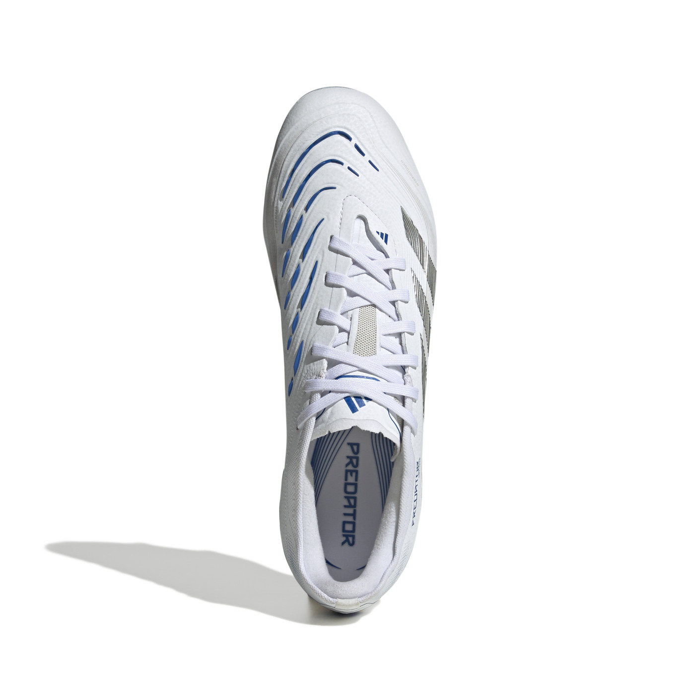 Adidas Predator Pro Gras Voetbalschoenen (FG) Wit Zilver Blauw