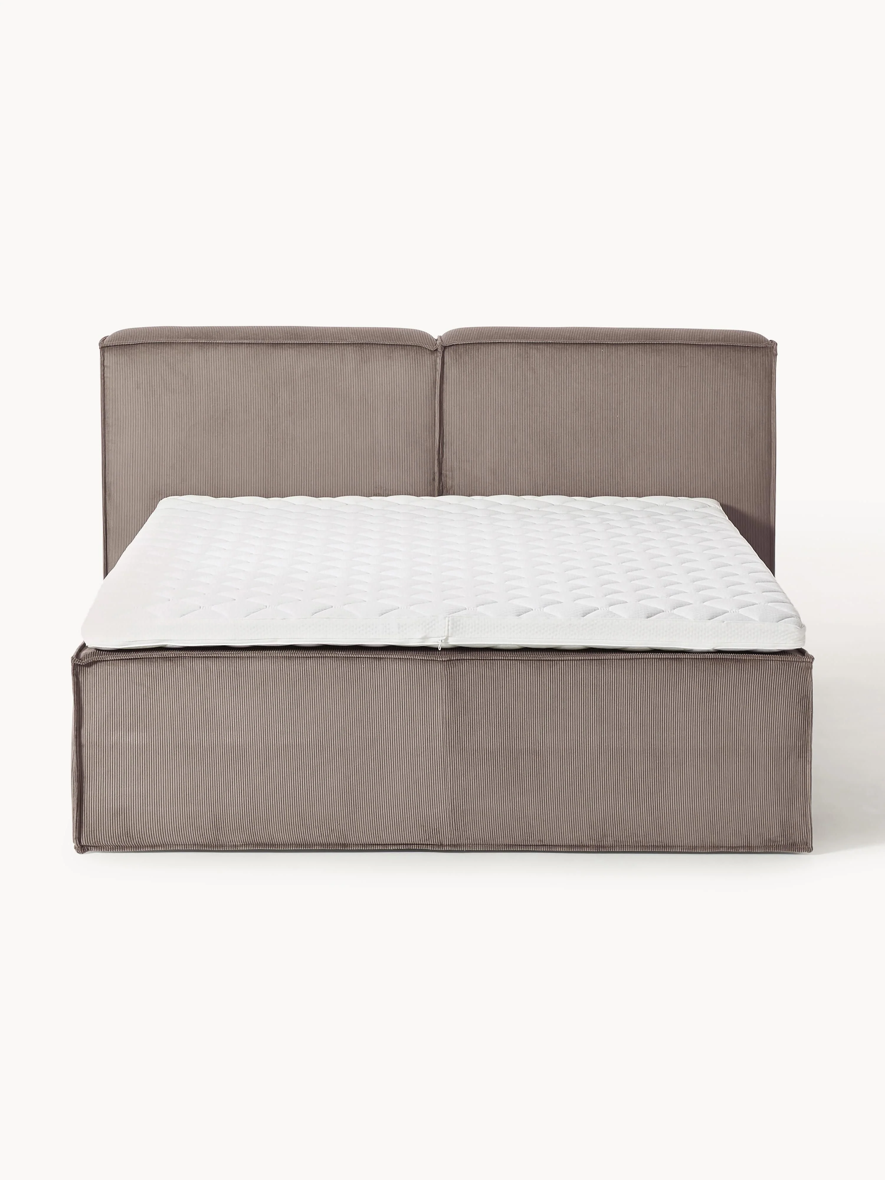 Corduroy boxspring bed Lennon