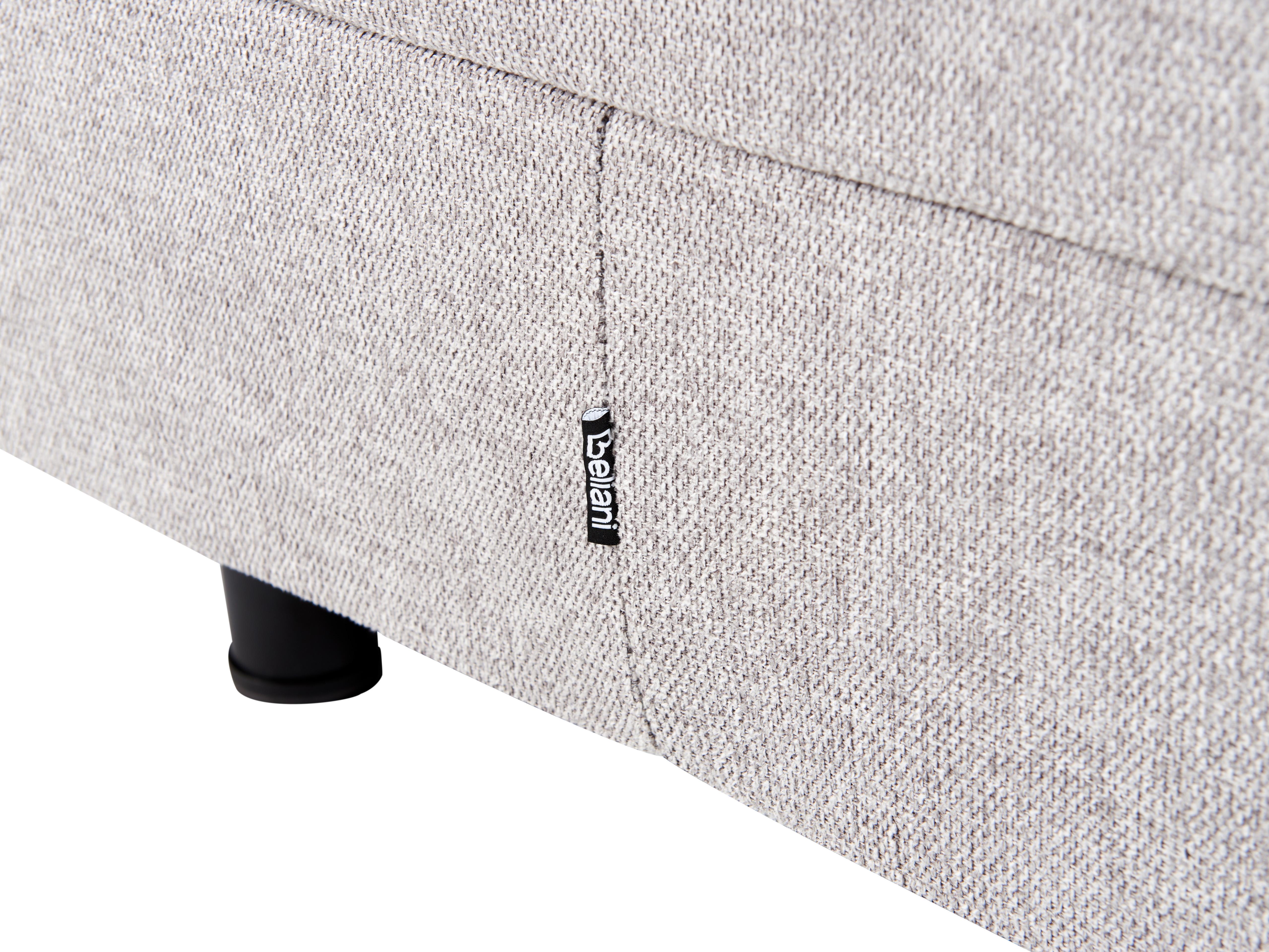 Verstelbaar bed Stof DUKE 90 x 200 cm Lichtgrijs