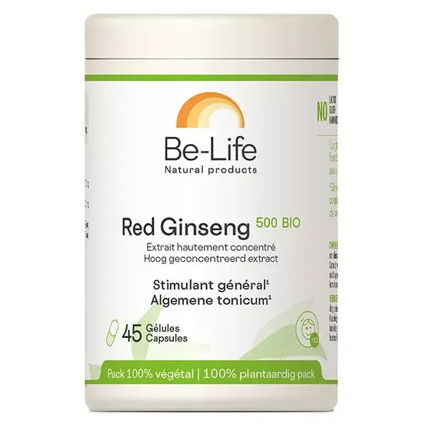 Be-Life Ginseng Vermelho 500 Orgânico 45 cápsulas
