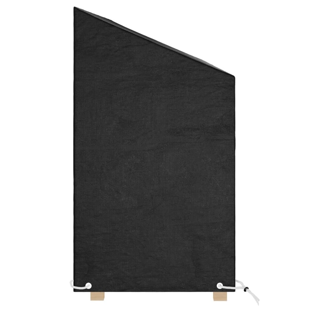Housses de banc de jardin 2 pcs 8 œillets 190x70x70/88 cm pe