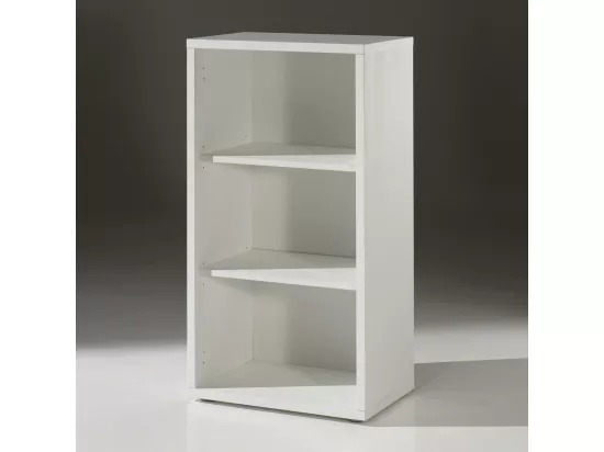Bibliothèque de bureau avec 2 étagères – Collection SOON – Blanc Mat